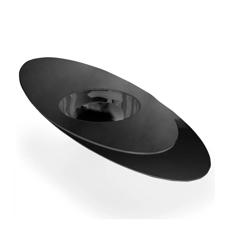 Centro de Mesa Níquel Black Decorativo – Design Moderno e Sofisticado para Sala e Aparador - Imagem 3