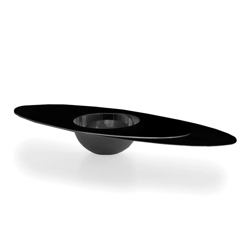 Centro de Mesa Níquel Black Decorativo – Design Moderno e Sofisticado para Sala e Aparador