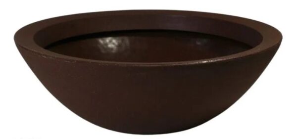 VASO BACIA MARROM P