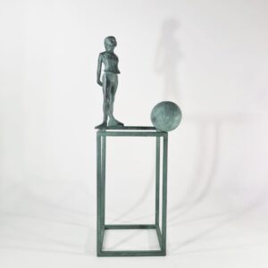 ESCULTURA BAILARINA + ESFERA VERTICAL P