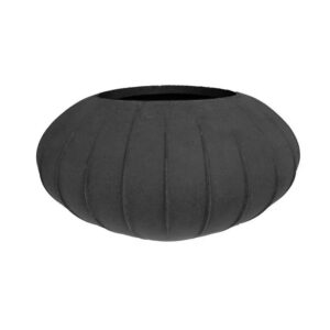 VASO OVAL CINZA ESCURO M