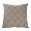 ALMOFADA QUADRADA C/BORDADO EM REDE NATURAL