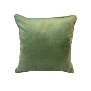 ALMOFADA  VELUDO MENTA   LISO 52X52 C/CORDAO