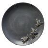 PRATO CERAMICA CINZA  ABELHA