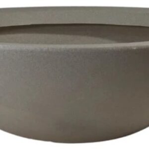VASO BACIA CINZA M