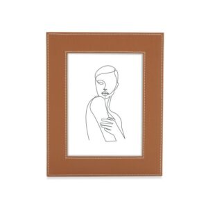 PORTA-RETRATO COM REVESTIMENTO SINTÉTICO