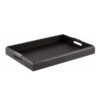 BANDEJA PRETA COM REVESTIMENTO EM PU (60cm x 42cm)