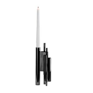 CASTIÇAL MANHATTAN 1 VELA NIQUEL BLACK