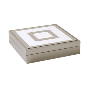 CAIXA QUADRADA CINZA P