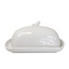 MANTEIGUEIRA PORCELANA BIRDS BRANCO L16 x A10 x P9cm
