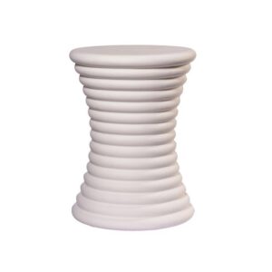 BANQUETA CARRETEL ZANINI BRANCO MARMORE
