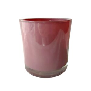 VASO VIDRO ROSA