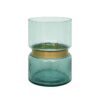 VASO VERDE  C/DETALHE DOURADO
