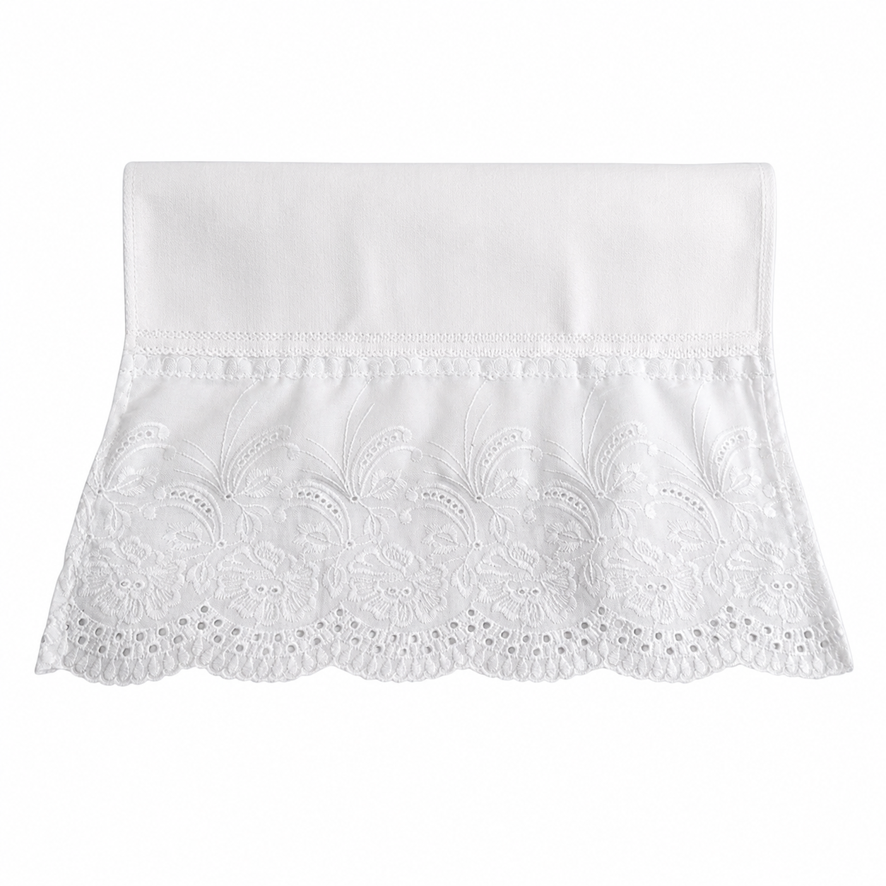 Toalha Lavabo Buettner Caprice Luxo Branca – Toalha Decorativa Bordada - Imagem 2