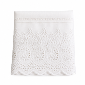 Toalha Lavabo Buettner Caprice Luxo Branca – Toalha Decorativa Bordada
