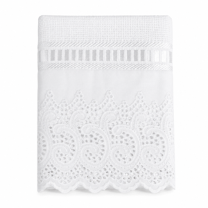 Toalha de Lavabo Buettner Caprice Luxo Branca – Toalha Bordada Premium