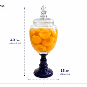 Alternative view of COMPOTEIRA GLASS PQ COR:AZUL