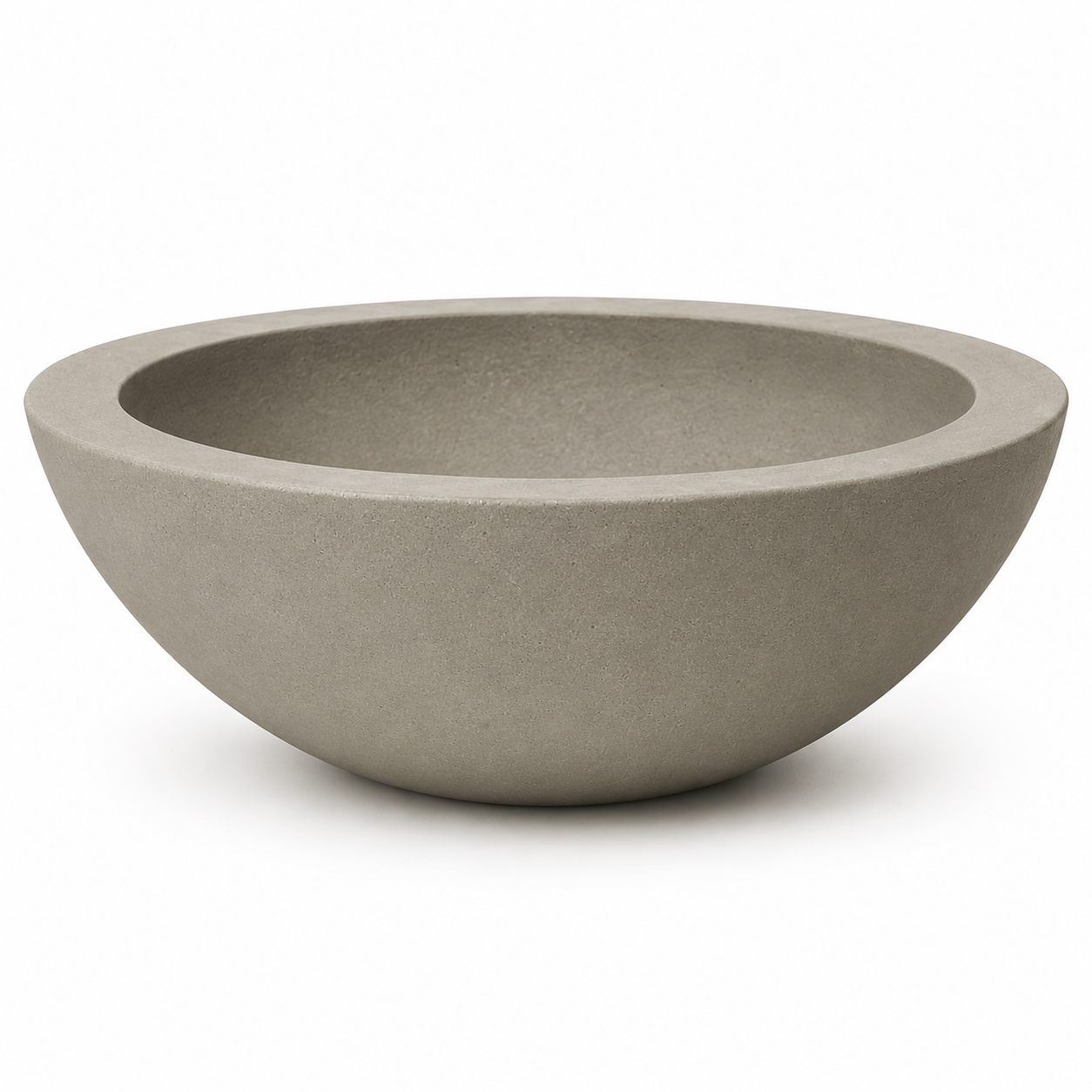 VASO BACIA CINZA M