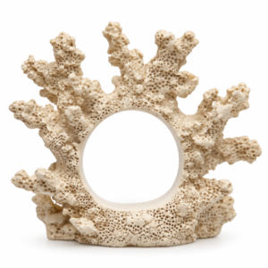 PORTA GUARDANAPO ANEL CORAL