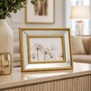 Alternative view of PORTA RETRATO RESINA ESPELHO DOURADA