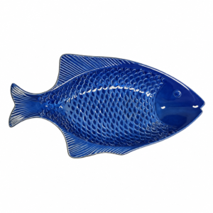 PETISQUEIRA PEIXE CERÂMICA  AZUL - G