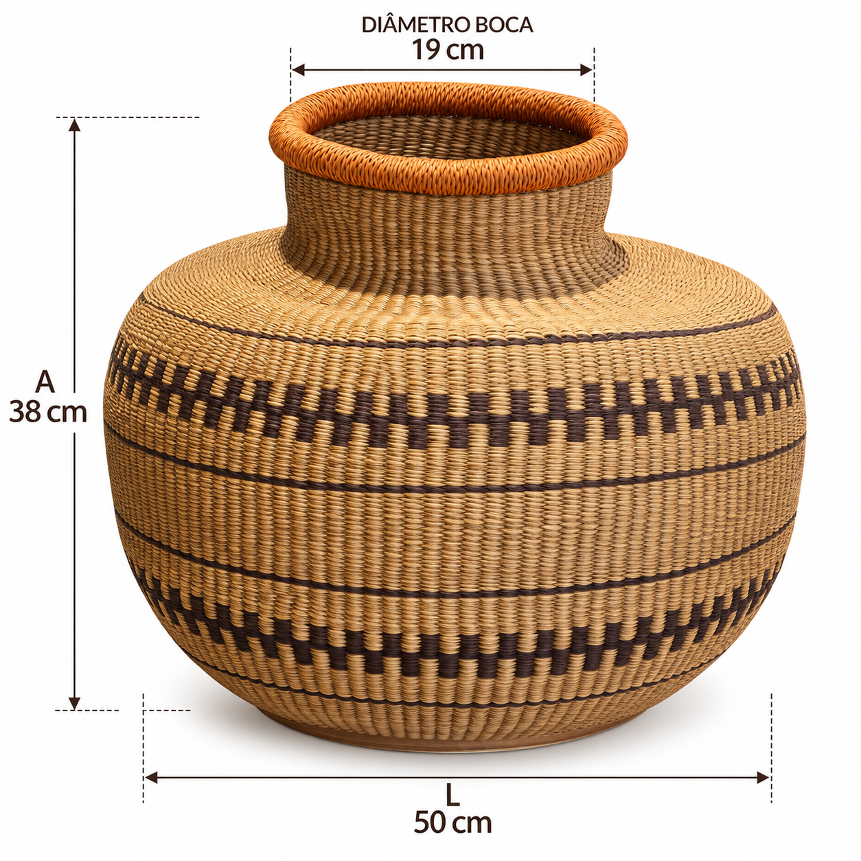 CESTA DECORATIVA ÁFRICA JEMIMA - Imagem 2