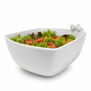 BOWL PORCELANA BIRDS BRANCO