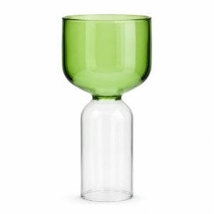 VASO VIDRO TUBE  VERDE