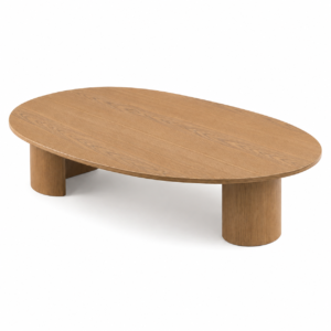 Mesa de Centro Orgânica em Madeira | Design Natural e Decorativo