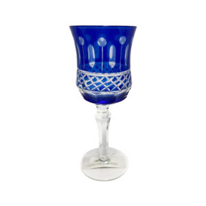 TAÇA  DE VIRO AZUL