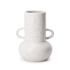 VASO EM CERAMICA BRANCA M