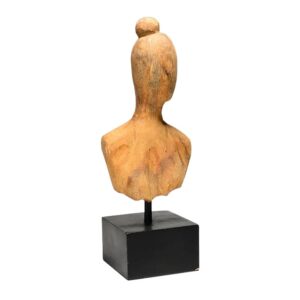 ESCULTURA  MADEIRA KOK - A 42cm x L 12,5