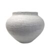 VASO EM CERÂMICA BRANCO TEXTURIZADO P