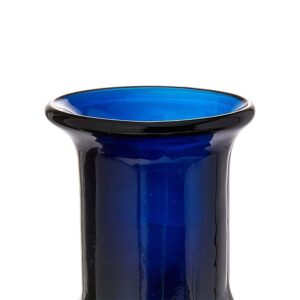 Alternative view of VASO REDONDO VIDRO AZUL