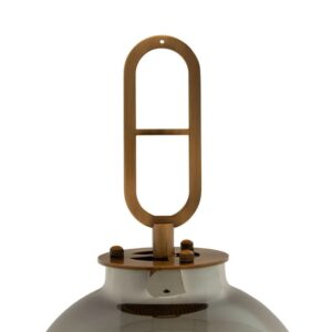 Alternative view of LANTERNA DE VIDRO ELÉTRICA BRONZE M