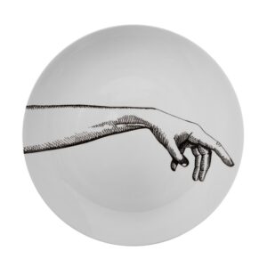 PRATO BRANCO MÃO ESQUERDA 27cm