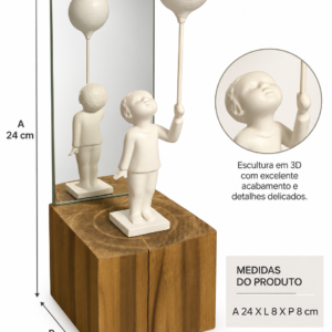 Alternative view of ESCULTURA MENINO BALÃO