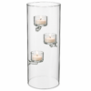 CASTIÇAL BOROSSILICATO TRANSPARENTE 3 VELAS
