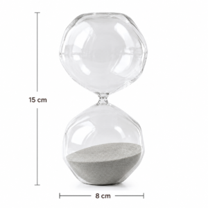 Alternative view of Ampulheta em Vidro 30 Minutos | Objeto Decorativo Elegante e Funcional