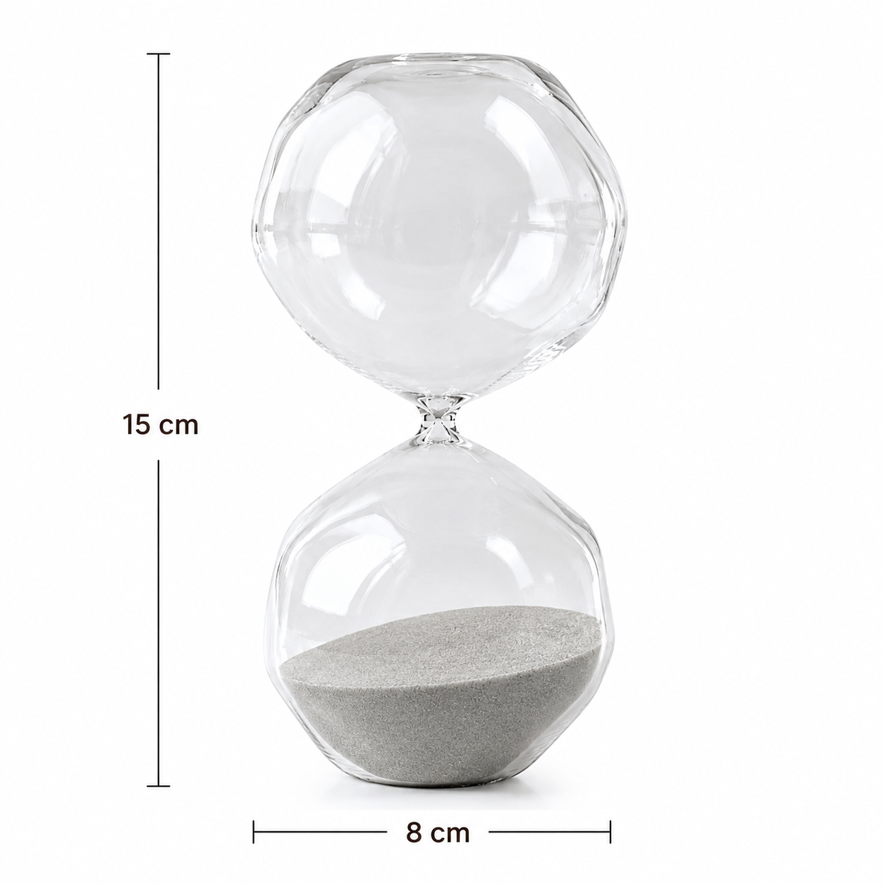Ampulheta em Vidro 30 Minutos | Objeto Decorativo Elegante e Funcional - Imagem 2