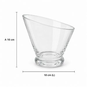 Alternative view of VASO DE VIDRO PP  CORTE DIAGONAL