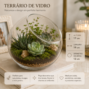 Alternative view of VASO VIDRO BOLA ABERTURA LATERAL