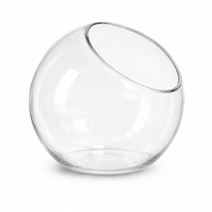 VASO VIDRO BOLA ABERTURA LATERAL