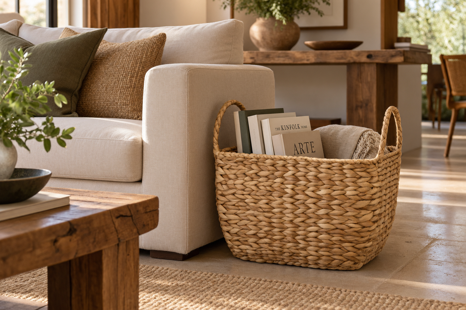 CESTO DECORATIVO TABOA TRANÇADA - Imagem 4