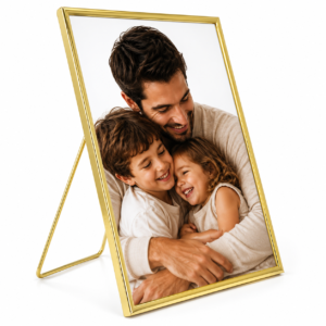 Alternative view of Porta-Retrato Metal Dourado com Vidro