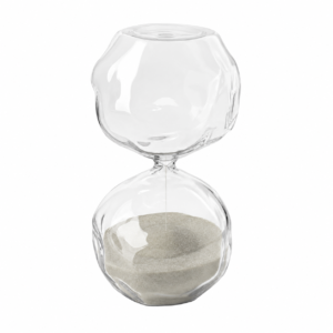 Ampulheta em Vidro 30 Minutos | Objeto Decorativo Elegante e Funcional