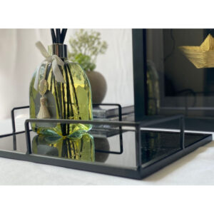 Alternative view of BANDEJA EM METAL COM VIDRO P