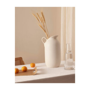 VASO EM CERAMICA BRANCO GG