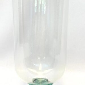 VASO DE VIDRO COM BASE VERDE M