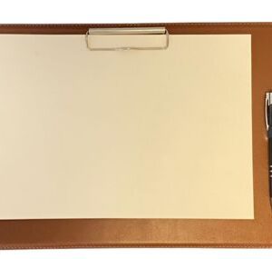 PRANCHETA DE ANOTAÇÕES COURO MARROM